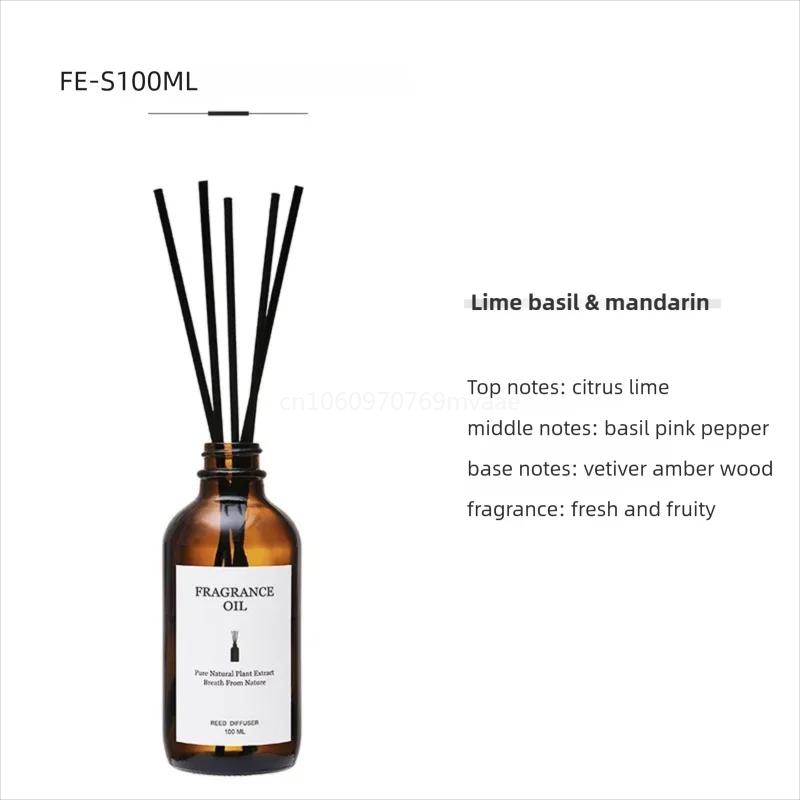 100ml Fireless Aromatherapy Essential Oil Rattan Aroma Bedroom Toilet Deodorant Household Decoration Gift Diffuser Air Freshener