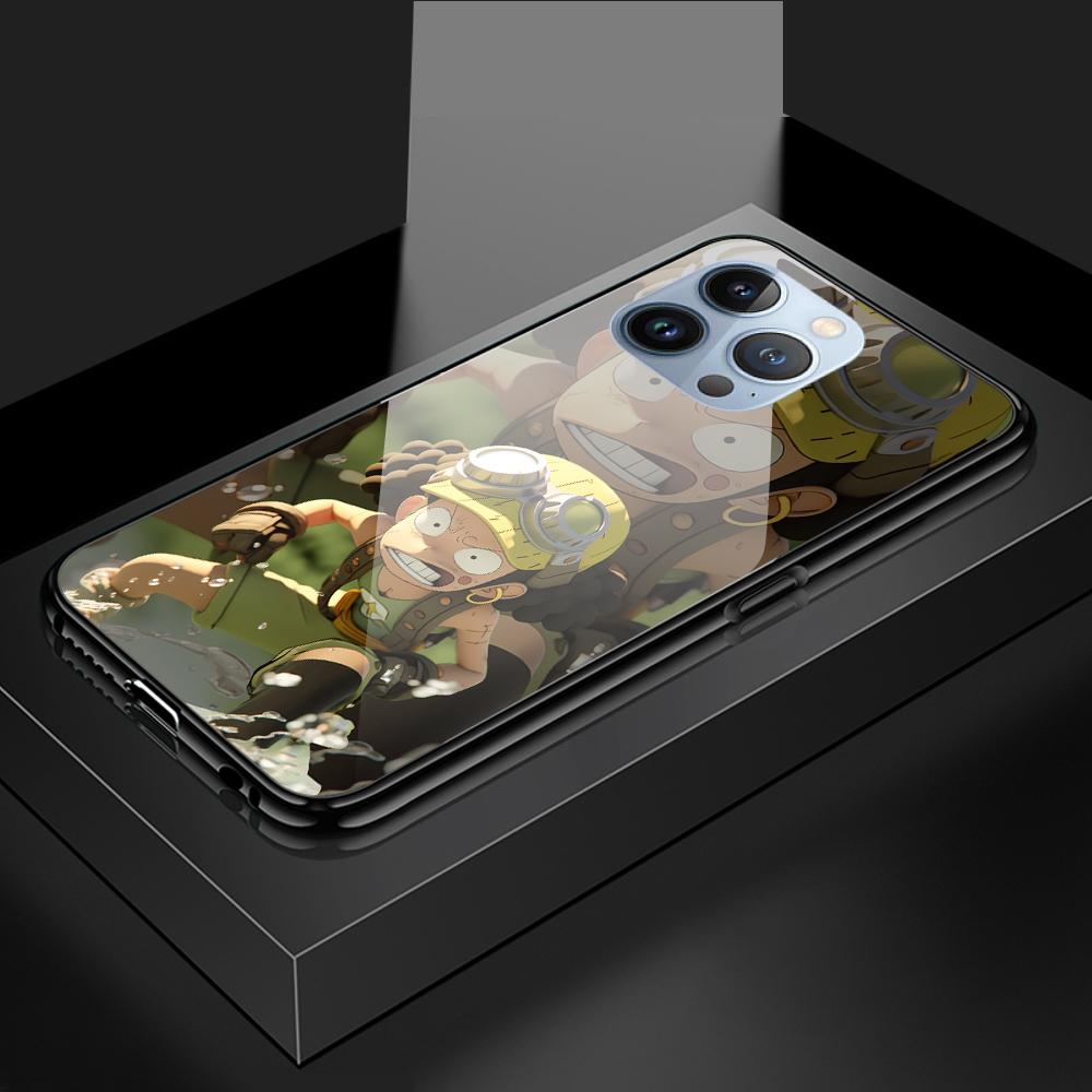 Tempered Glass Phone Case For OPPO Reno13 Reno14 Realme 11 12Pro 14 GTNeo6 C21Y C53 C75 OnePlus Nord2 NordCE3Lite Soft Edge Shockproof Smooth Shell