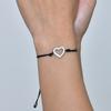 New Fashion Hollow Heart Set Bracelets Stainless Steel Handwoven Push-pull Handmade Bracelet for Woven Jewelry Gift
