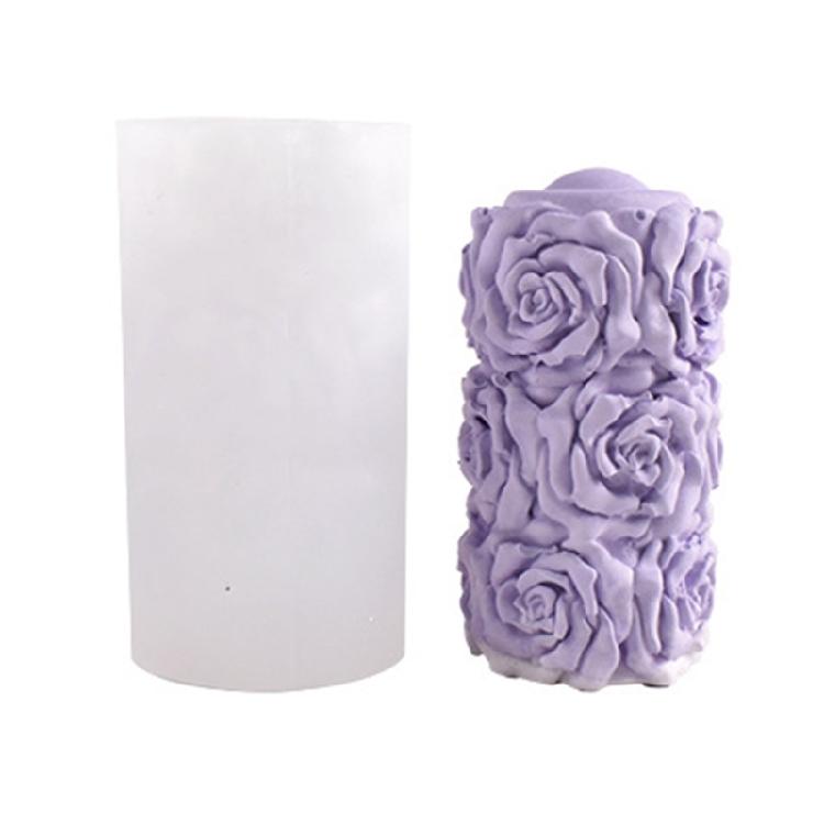 Силиконовая форма  Сердце розы  Форма для ароматерапевтической свечи из гипса для домашнего декора