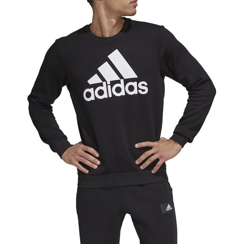 adidas Sweatshirts Men's Black Crew Neck Moderate Regular GK9074