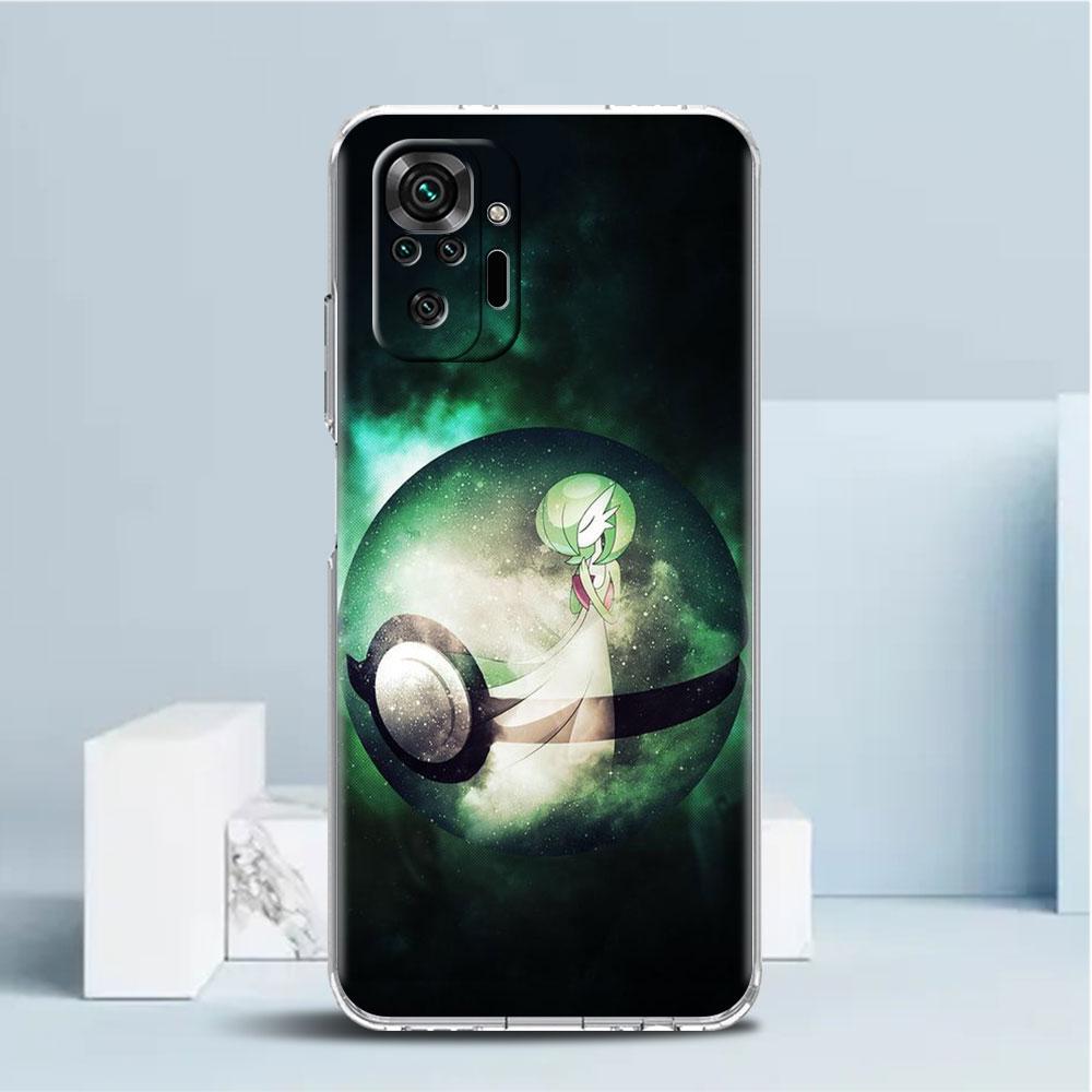 

Прозрачный чехол для Xiaomi Redmi Note 11 Pro 10 9 9S 8 8T 7 9A 9C 9T 10 10C K40, прозрачный мягкий чехол для телефона с забавным покемоном аниме Redmi K40