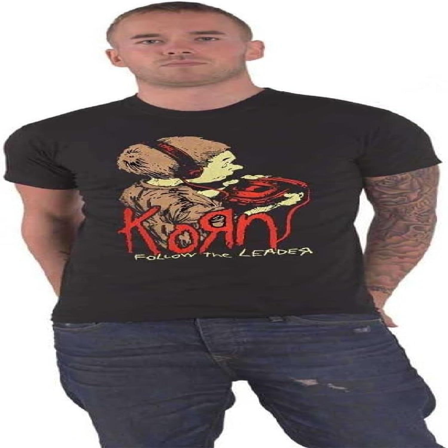 Футболка Korn Follow The Leader Логотип группы Официальная Унисекс Черная S