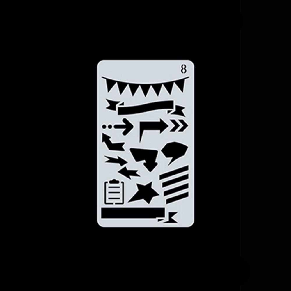 

1 шт. трафареты для рисования, дизайн, шаблон из ПЭТ материала, многоразовый для детей, студентов, сделай сам No.8