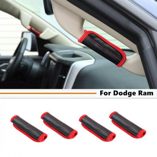 Для 2019-2024 Dodge Ram 3500/2500/1500 Рукоятка стойки A/B, Поручень, Кожаный чехол | Черный | Окрашенный | 1 год гарантии производителя | Китай