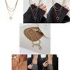 Unique Gold And Silver Heart Angel Wings Layered Necklace For Fashionable Women Style