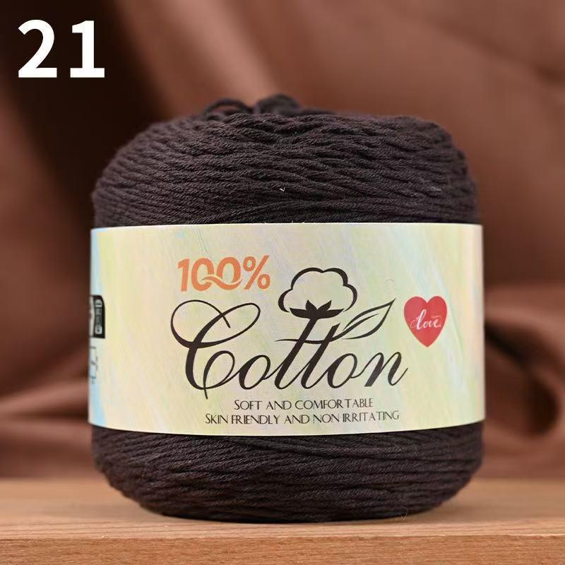 75g Medium Cotton Yarn Cake for Baby Sweater & Crochet Hat - Skin-friendly, Hand-knitted