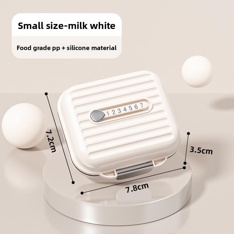 

Portable Medicine Dispenser Mini Pill Jewellery Storage Box Small білий