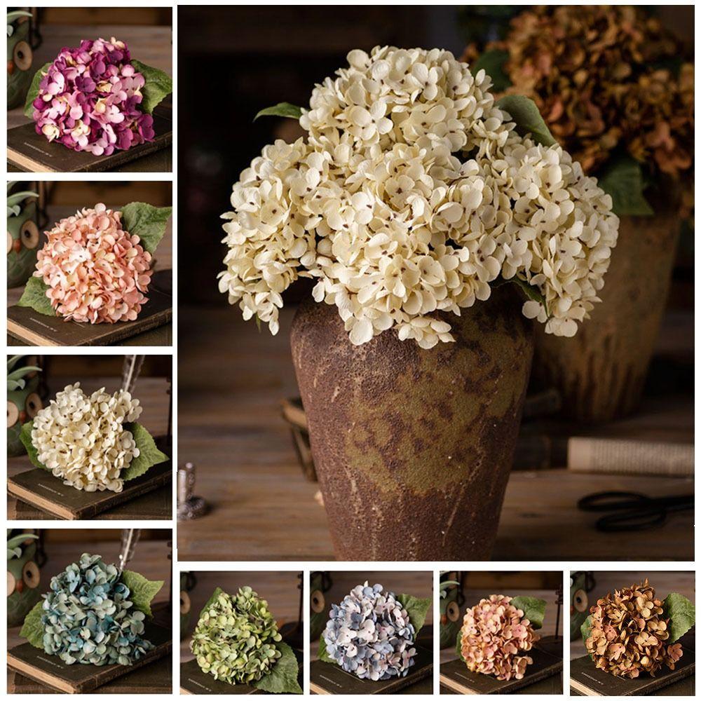 

Artificial Plants Hydrangea Bouquet Reusable Fake Flower Artificial Hydrangea Flower Wedding