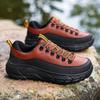 Large Size 48 Brown Hiking Shoes Men Comfort Leather Men's Trekking Sneakers Platform Non-slip Walking Shoes Man Mountain Shoes