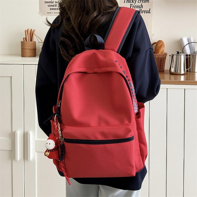 Schoolbag new fashionable small fresh backpack simple and lightweight to reduce the burden of primary and secondary school students schoolbag