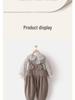 Quilted Autumn/Winter Baby Bodysuit & Girls' Toddler Overalls Set