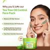 Mamaearth Tea Tree Oil Control Face Pack For Oily Skin 200G Clay Mask Clears Pores Reduces Acne DIY Texture No Harmful Chemicals