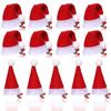 10Pcs Santa Christmas Hat Clips Mini Hair Grips Barrettes New Christmas Hair Clips  Christmas