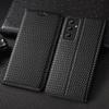 Grid Genuine Leather Flip Case For Samsung Galaxy A04 A14 A24 A34 A54 A05 A15 A25 A35 A55 A06 A16 A26 A36 A56 Cover Cases