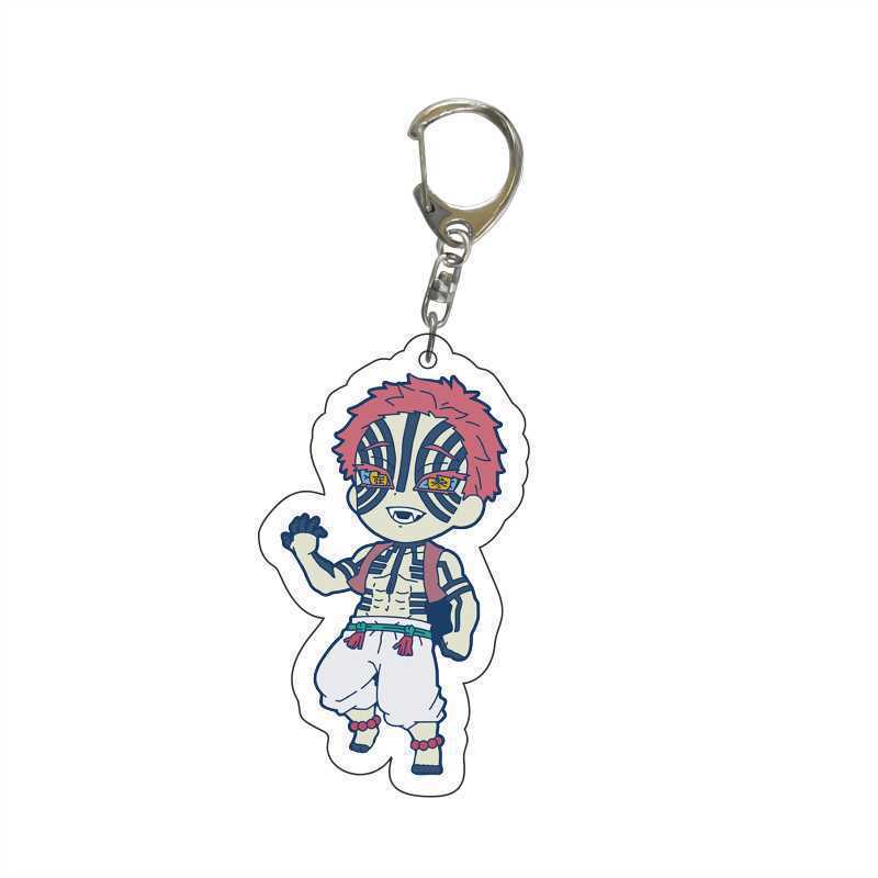 

Anime Demon Slayer doll toy Kimetsu No Yaiba Blade of Ghost Keychain Acrylic Pendant Car Key Chain Fans kids Xmas Gift Jewelry