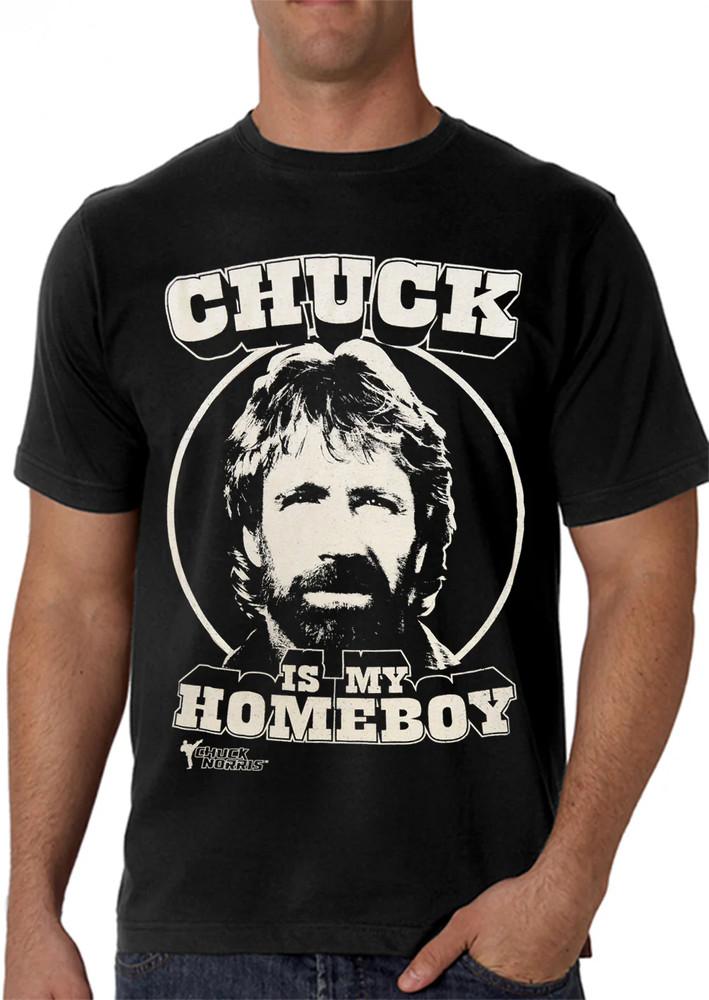 Hot trend Chuck Norris Is My Homeboy TShirt PNA_363 Unisex T-Shirt S
