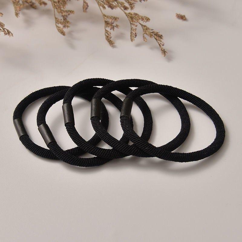 5pcs Twill High Elasticity Rubber Hair Bands Korean Simple Hair Rope Stretch Women Hair Ties Scrunchies Ponytail Holder