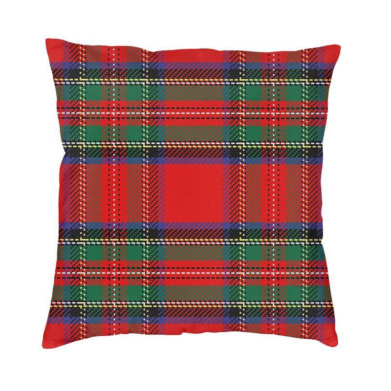 

Golf GTI Tartan Plaid Pattern Pillow Case Decoration Luxury Geometric Textured Cushion Decoration Salon Square Pillowcase 30x30cm 12x12in