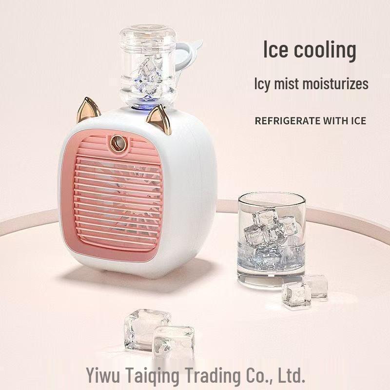 Little Fox Mini Air Conditioner: Desktop Humidifier, Water-Cooled Fan