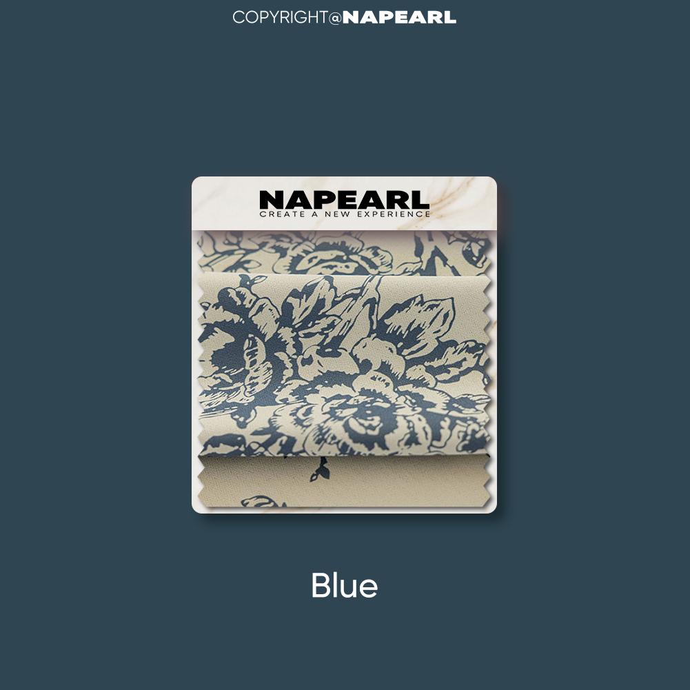 1PC NAPEARL 70-80% Blackout Degree European Retro Printed Ruffle Edge Blackout Curtain for Bedroom Living Room Home Decor