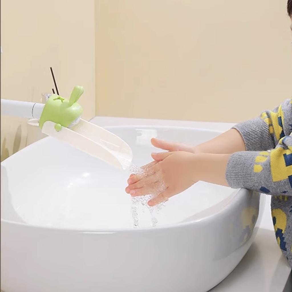 Children Bathroom Rabbit Tap Faucet Extender Water-saving Cartoon Kids Baby Wash-hand Faucet Extension Bathroom Accessories