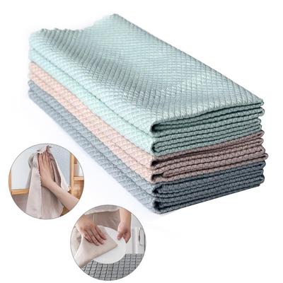 Special Fish Scale Rag For Glass Cleaning No Traces Housework Cleaning Cloth Kitchen Oil Removal