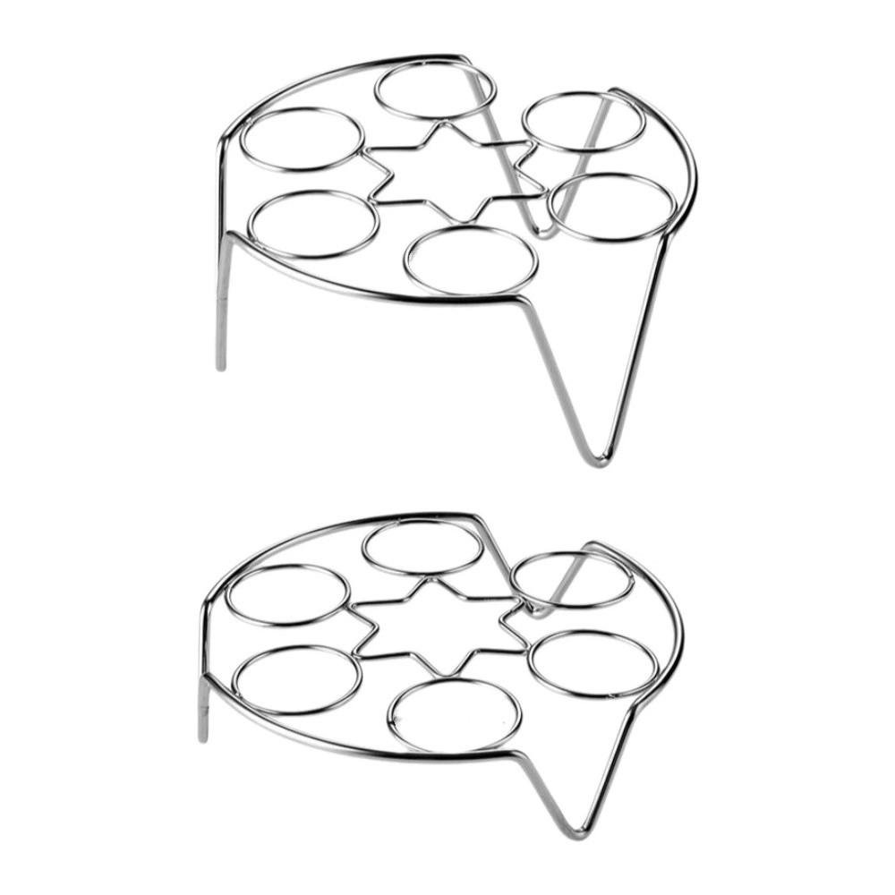 1/2PCS Efficient Egg Cooking Rack Heat-Resistant Food Steamer Shelf Steaming Tray  Kitchen