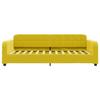 VidaXL Lit de repos jaune 100x200 cm velours 354070