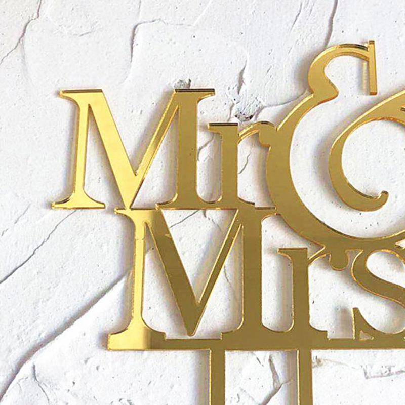 1 ks Pár Akrylový Zápich na Dort Svatba Svatba Zásnubní Večírek Dezert Dekorace