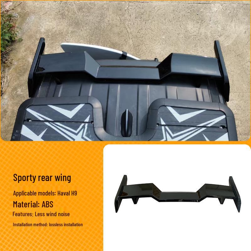 

Compatible Haval H9 LED Taillight Spoiler - ABS Sport Style