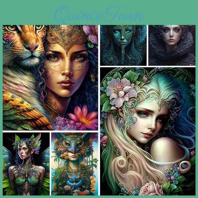 Painting Of Diy Diamond Goddess Nature Cross Stitch Kit Mosaic Art Diamond Painting Full Circlesquare Diamond Home Decoration