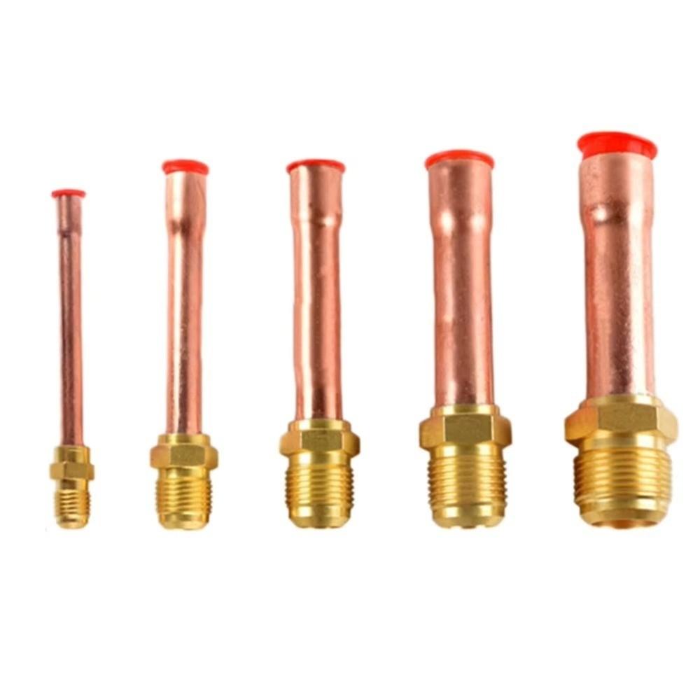 Forged Brass Air Conditioning Copper Pipe SAE 1/4 3/8 5/8 1/2 3/4 Threaded Connector Threaded Connector Fitting -20 To 120℃