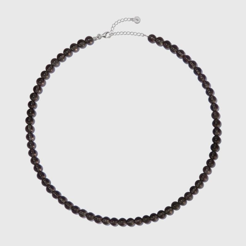 Etrive Smoky Quartz Necklace(6mm)