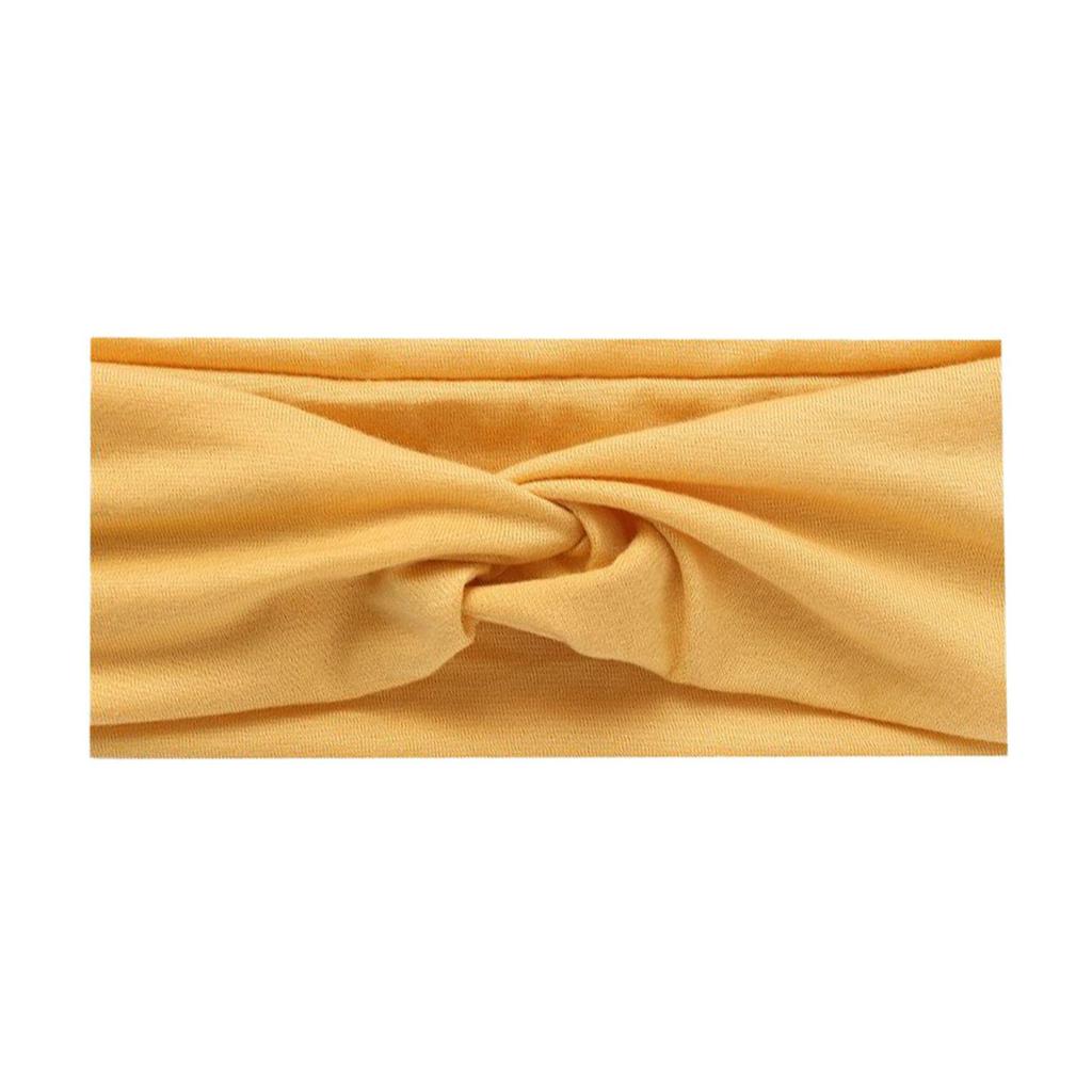 Faixa de Cabeça Larga Antiderrapante de Cor Sólida Estilo Boêmio Europeu para Yoga, Exercícios e Corrida Femininos