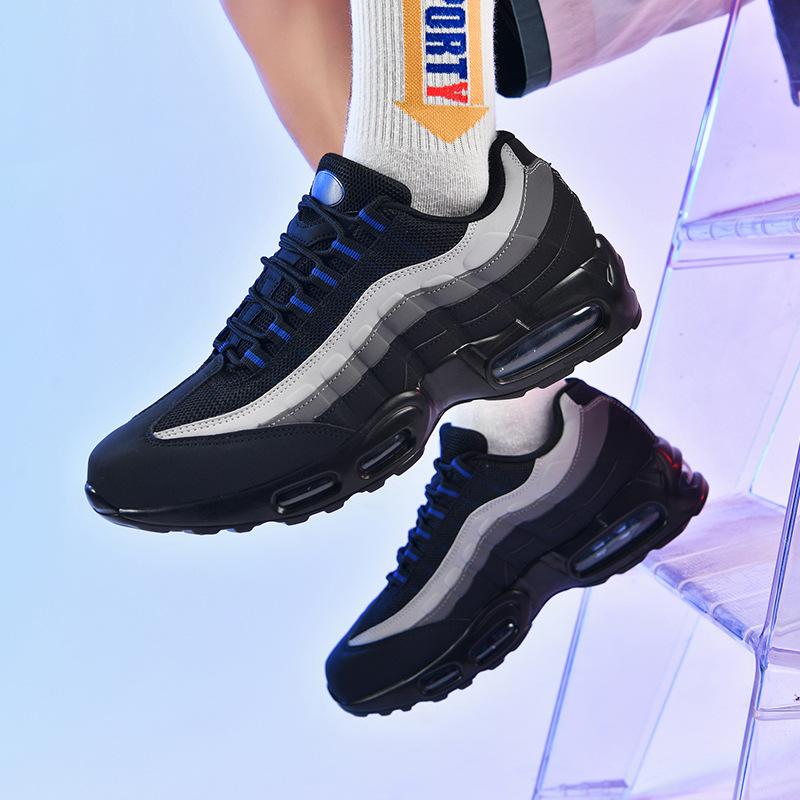 Zapatillas deportivas de amortiguación con cojín de aire, transpirables para primavera y verano, zapatillas de running finas, zapatillas casuales de malla, zapatillas de papá