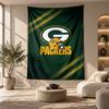 Dekoracyjny gobelin, Sztuka ścienna z nadrukiem Green Bay Packers, Lekka ozdoba ścienna do tła sypialni