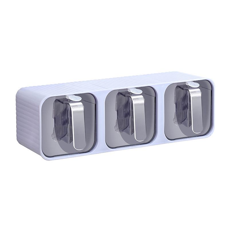Seasoning Box Good Kitchen Supplies Wall-mounted Seasoning Storage Monosodium Glutamate Salt Tank for Home Durable Durable