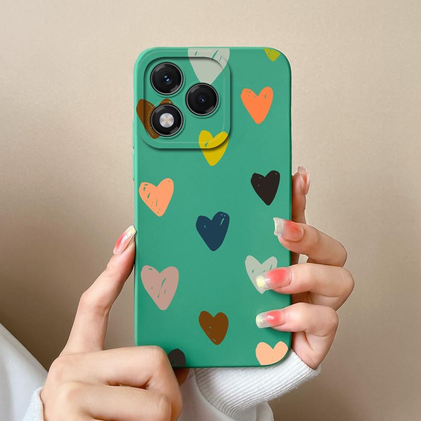 Para Huawei Honor 400 Lite X5b X6b X7c X8 X8c X9c X60 Capa de Celular Luxo Coração de Amor Silicone Macio Avançado À Prova de Choque Capa Protetora Para Capas Huawei