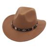 Cowboy Hat With Wide Brim And Adjustable Size For Western Dance Performances