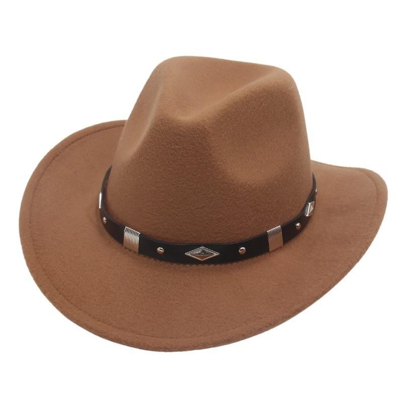 Cowboy Hat With Wide Brim And Adjustable Size For Western Dance Performances
