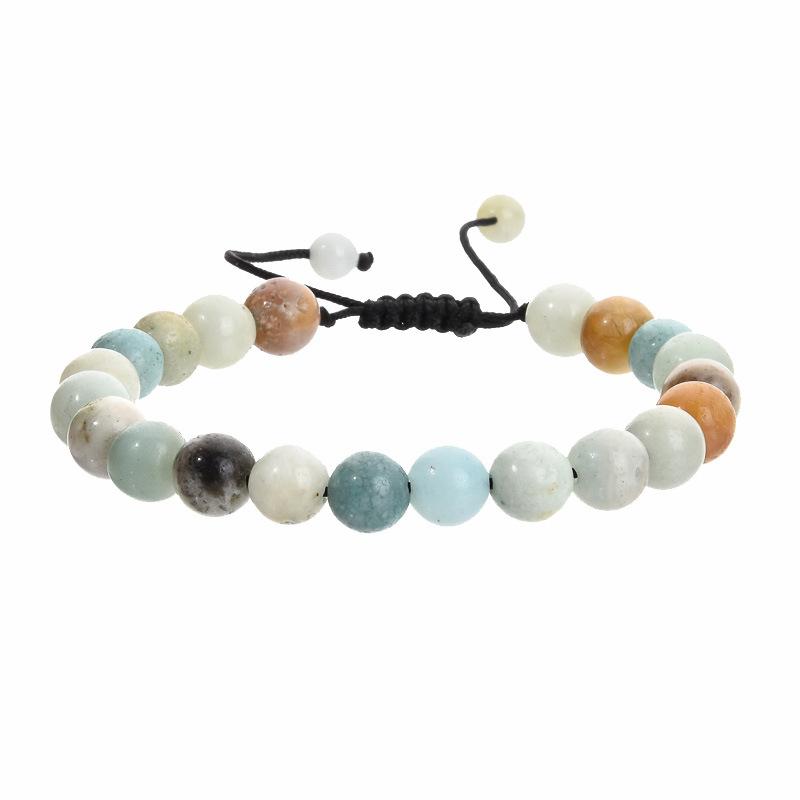 Leisure and Fashion Series Hand Chain Natural Stone Jade Mix and Match Weaving Bracelet Ornaments Gift