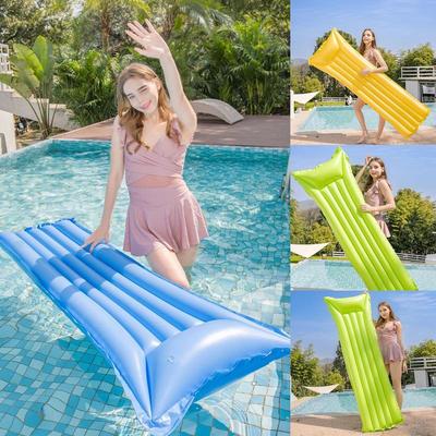Colchonetas de Piscina Adultos PVC Grueso Inflable Flotadores de Piscina 175x45cm Plegable Ligero Tumbona de Piscina para Tomar el Sol Colchoneta Juguetes Playas