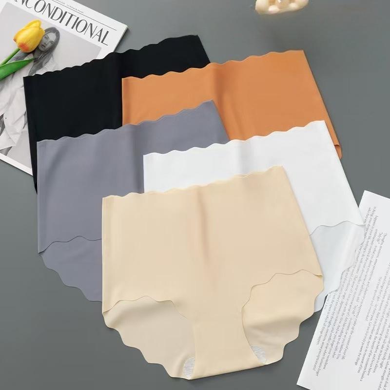 4Pcs/set Invisible Panties Women Seamless Briefs Female Underpants Ultra-thin Underwear High Rise Panties Solid Comfy Lingerie