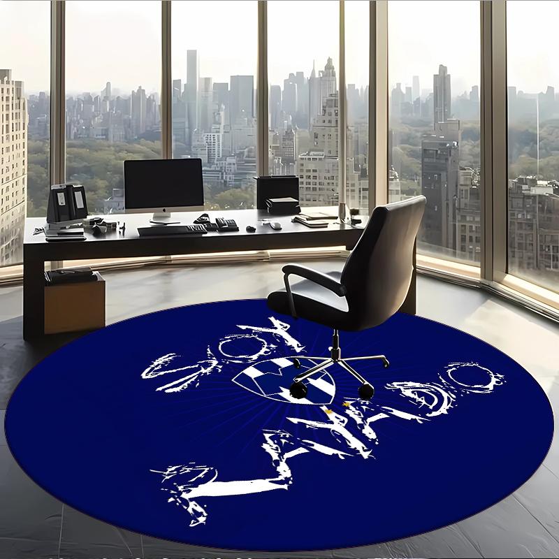 Club De Fútbol Monterrey (1) Round Office Rug Decorative Floor Rug for Office Bedroom Living Room and Home Space
