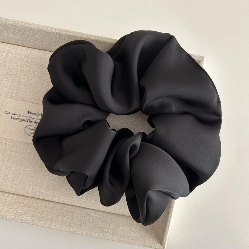 

корея Однотонные большие шелковые резинки для волос для женщин эластичные шелковые резинки для волос для девочек большие резинки для волос черная веревка для волос аксессуары