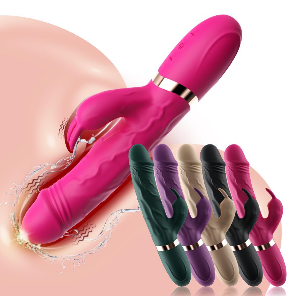 G-Spot Dildo Rabbit Vibrator 10 Speed Vibration Waterproof Vagina Clitoris Massager Sex Toys for Women