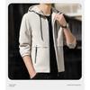 Men's Hooded Windbreaker Jacket Lightweight  Zipper Pockets Casual Outdoor Coat