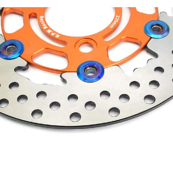 220mm RPM Motorcycle Brake Disc  Floating Disk Rotor Brake Caliper Universal 3 Hole Front Rear Wheel  For Yamaha Scooters Niu