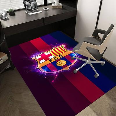 1pc FC Barcelona Carpet Anti Slip Polyester Floor Mat for office.Bedroom